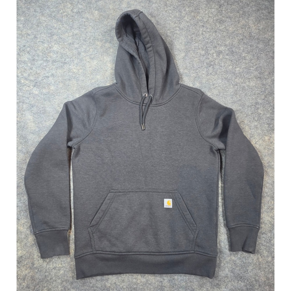Carhartt Womens Relaxed Fit Hoodie Charcoal Gray Sweatshirt TS2790-W Small 4-6